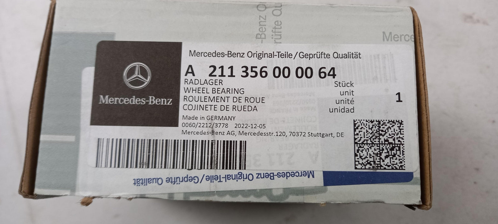 Original OE MERCEDES-BENZ Radlager A211356000064