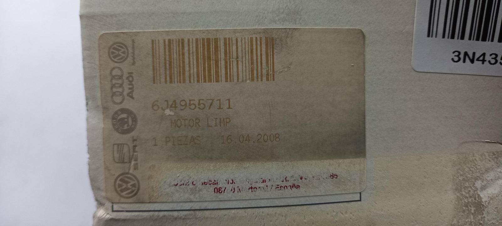 Original SEAT Ibiza 6J 09-15 Wischermotor hinten 6J4955711