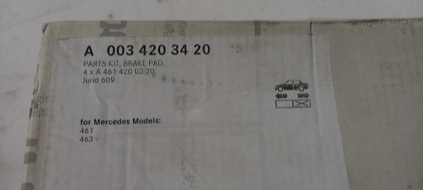 Original OE MERCEDES-BENZ Feststellbremse Bremsbackensatz A0034203420