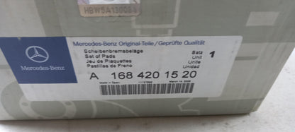 Original MERCEDES-BENZ W168 Bremsbeläge Bremsklötze vorne A1684201520
