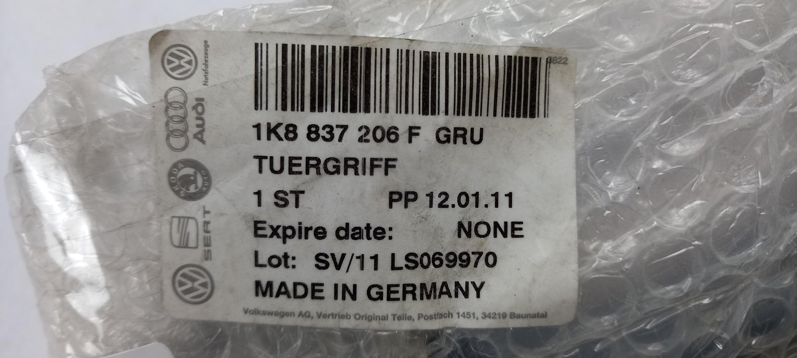 Original VW Golf Sharan Passat SKODA Superb Türgriff aussen rechts 1K8837206FGRU