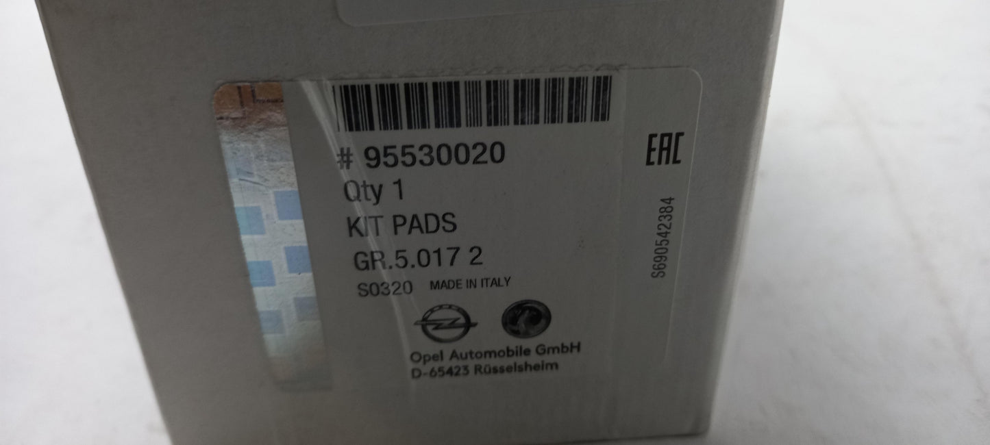 Original OPEL Insignia-A 2009-2017 Bremsbeläge Vorne 95530020