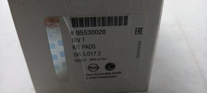 Original OPEL Insignia-A 2009-2017 Bremsbeläge Vorne 95530020