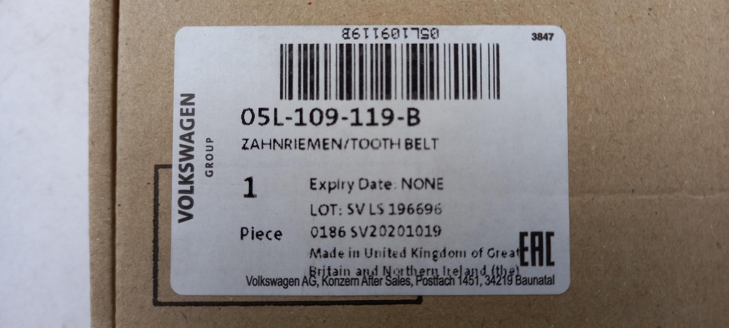 Original OE Volkswagen Zahnriemen 05L109119B