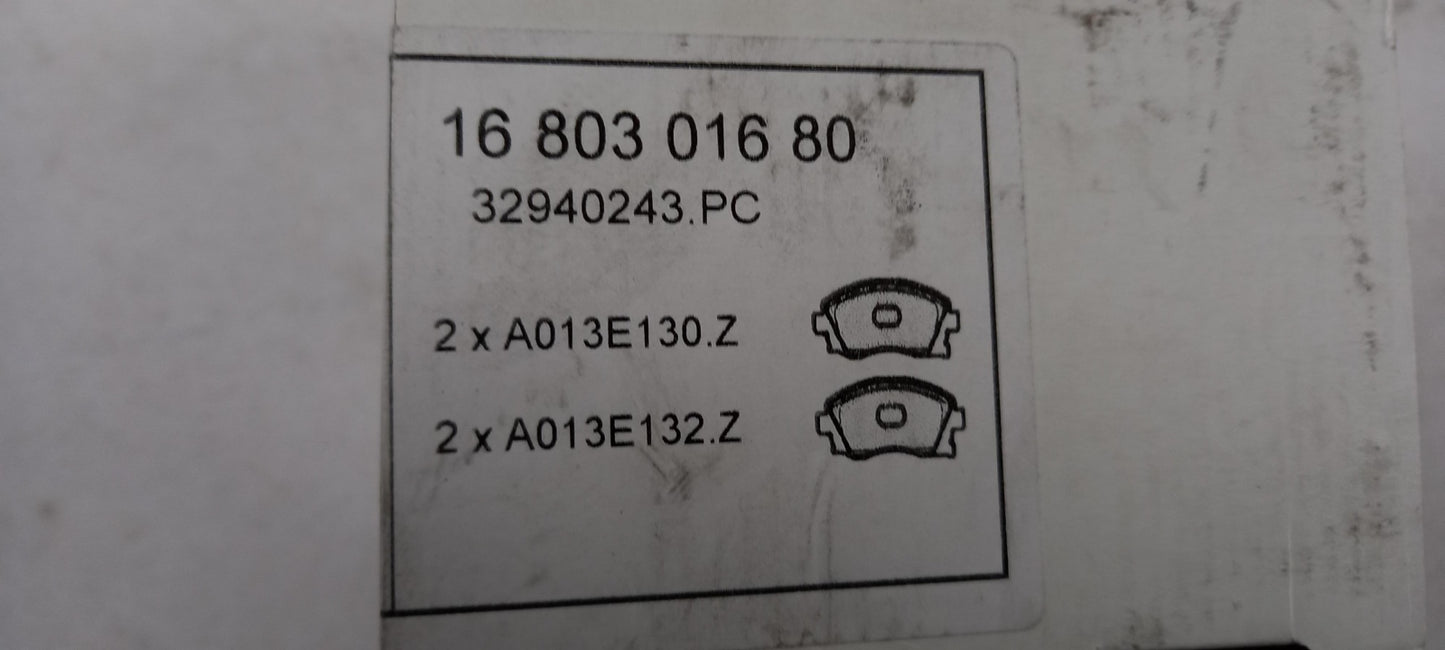 Original OE Peugeot Bremsbeläge 1680301680