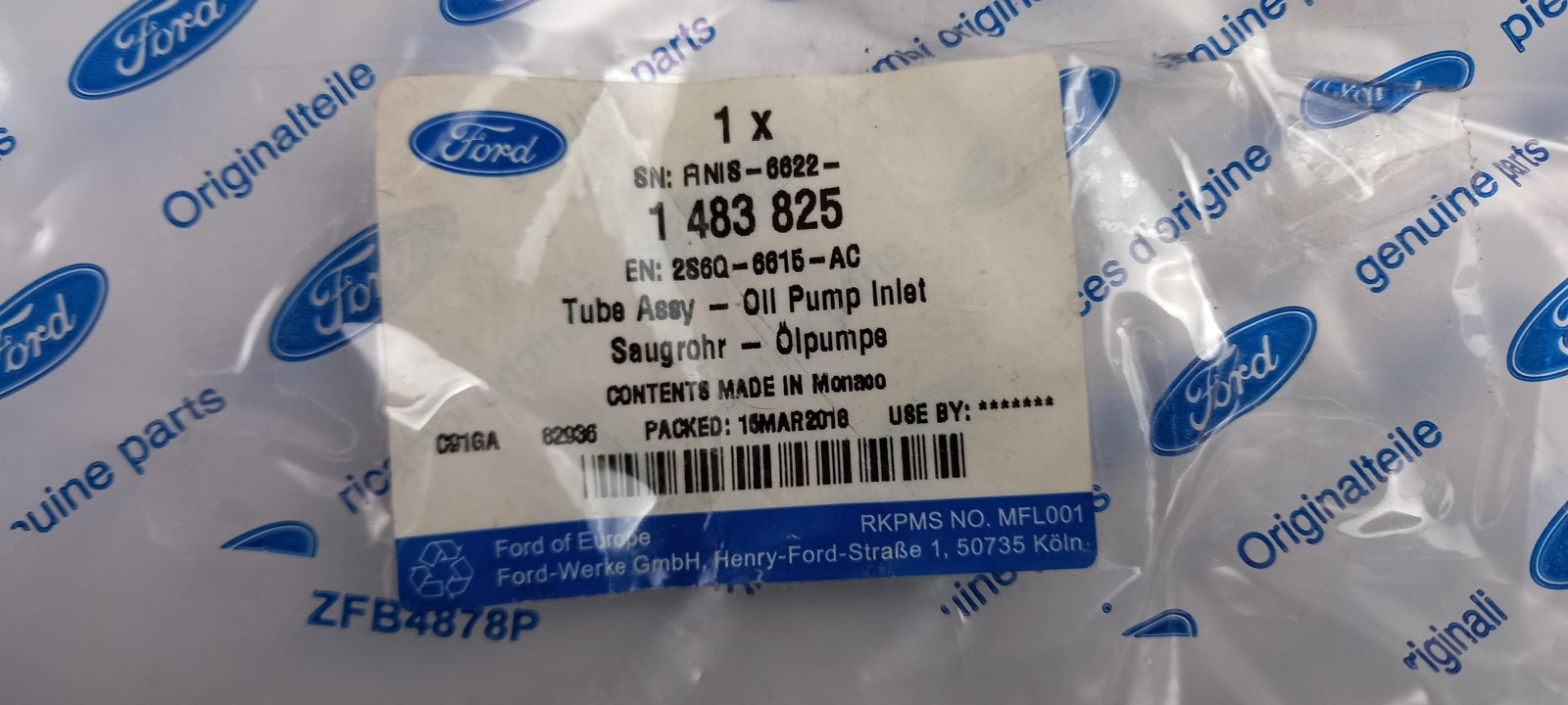 Original OE FORD Ölpumpe Saugrohr 1483825