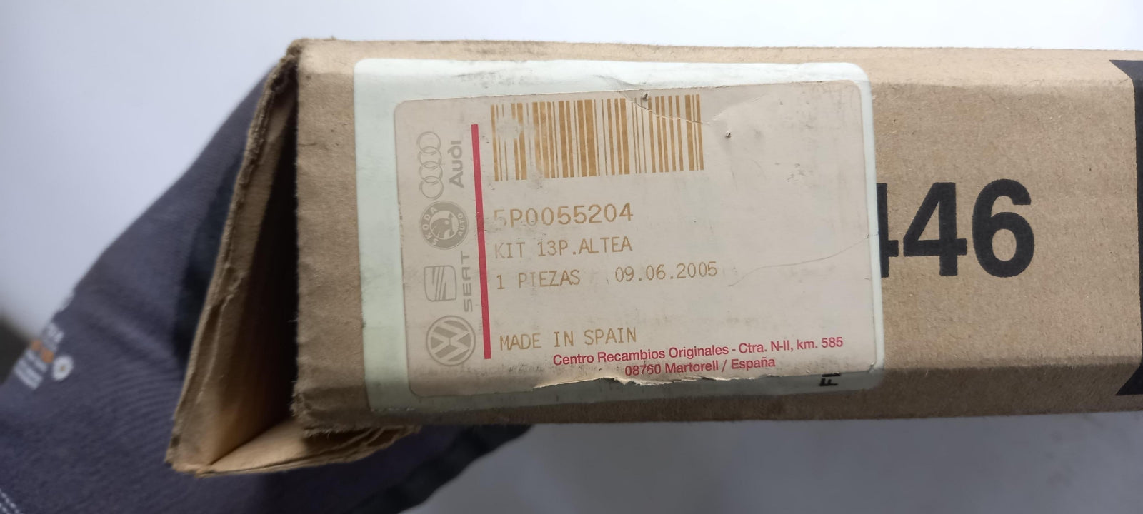 Original SEAT Altea Toledo Anhängerkupplung Elektrosatz 13-pol 5P0055204