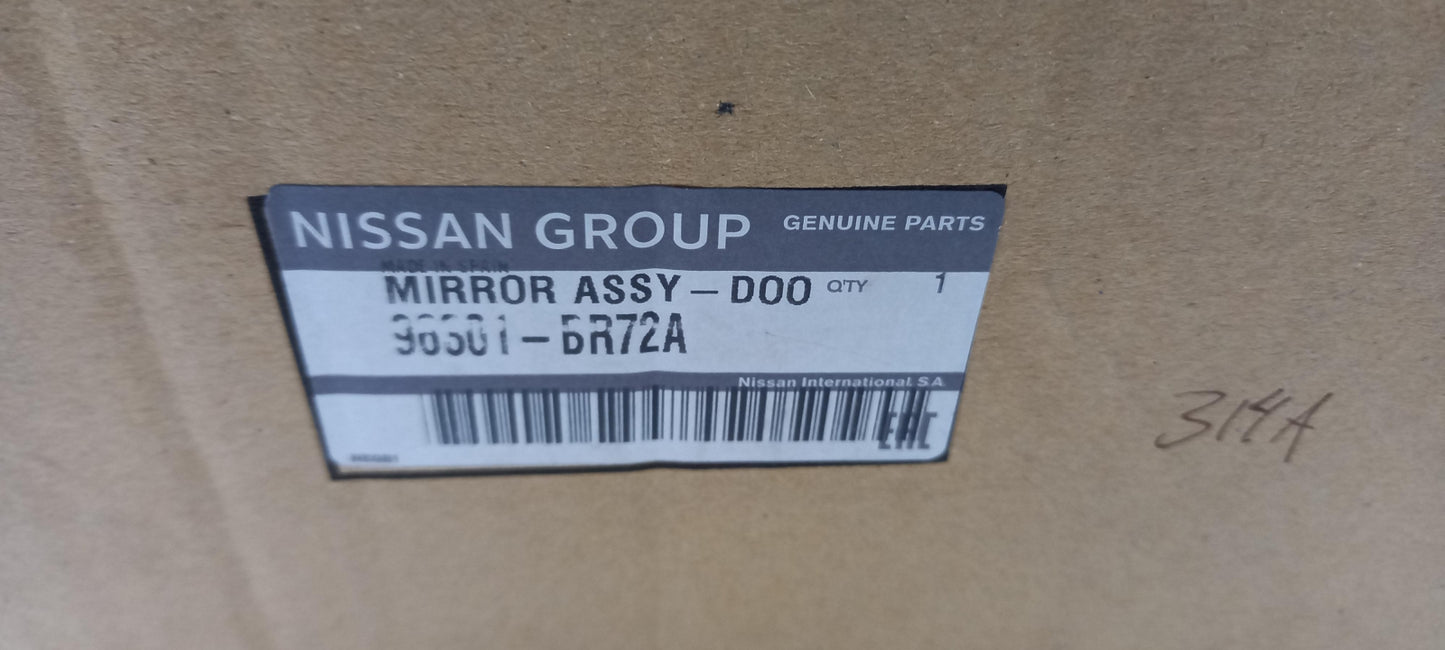 Original OE NISSAN Außenspiegelglas 96301BR72A