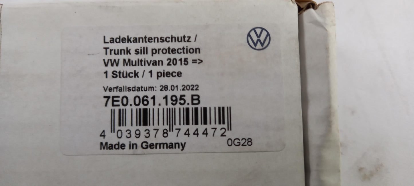 Original Volkswagen T6 T6.1 (20-22) Ladekantenschutz Schwarz Hinten 7E0061195B