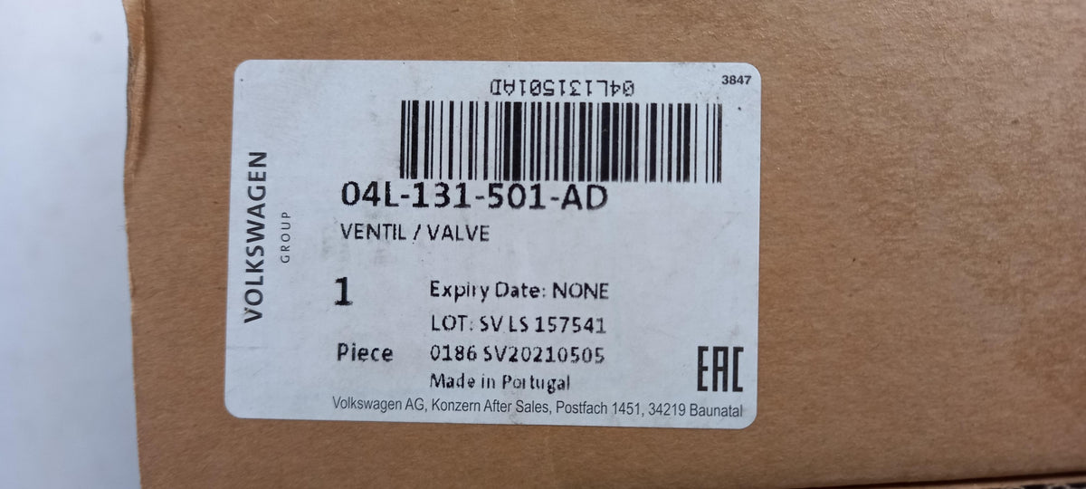 Original AUDI Q2 Q3 II (F3) VW Tiguan II (AD/BW) AGR-Ventil 04L131501AD