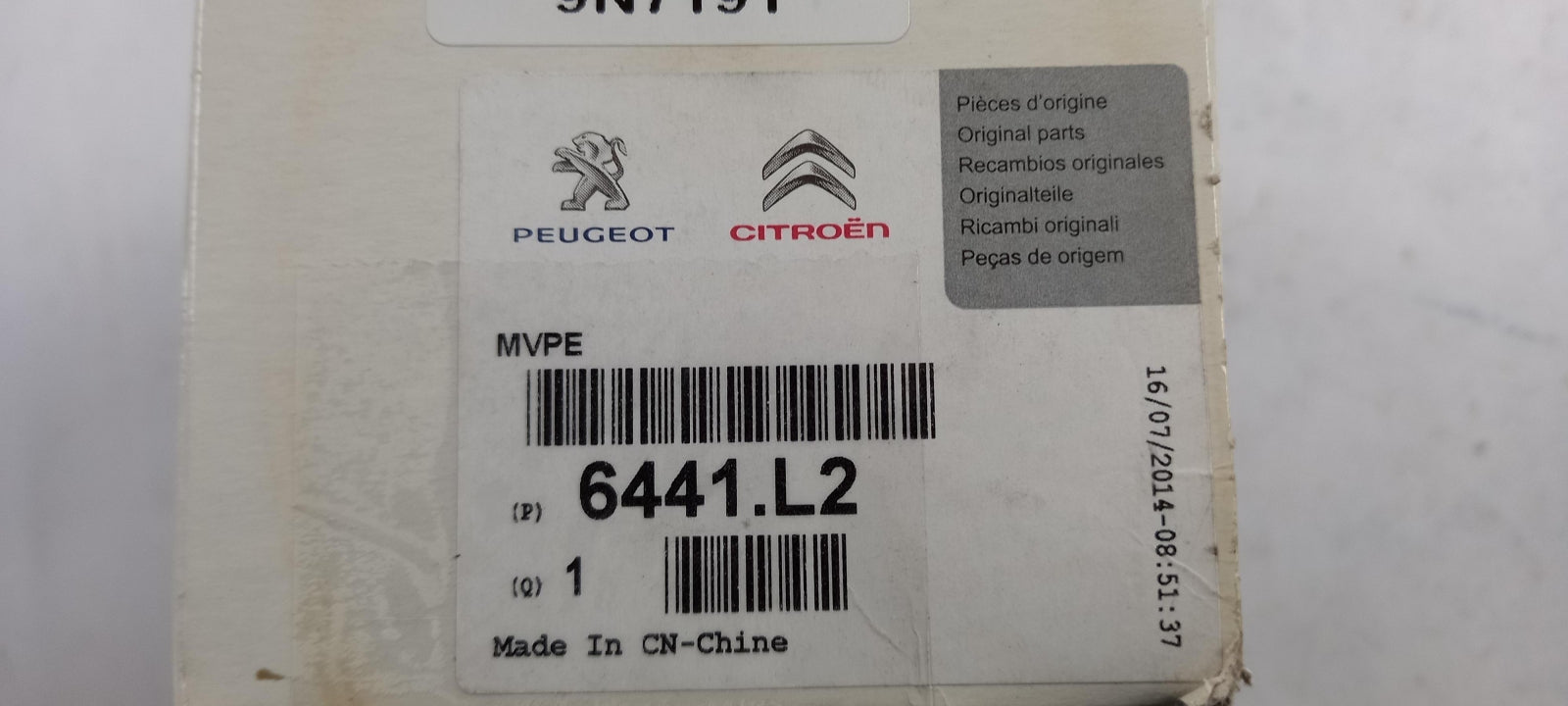 Original OE Peugeot Heizungsgebläse Widerstand 6441L2
