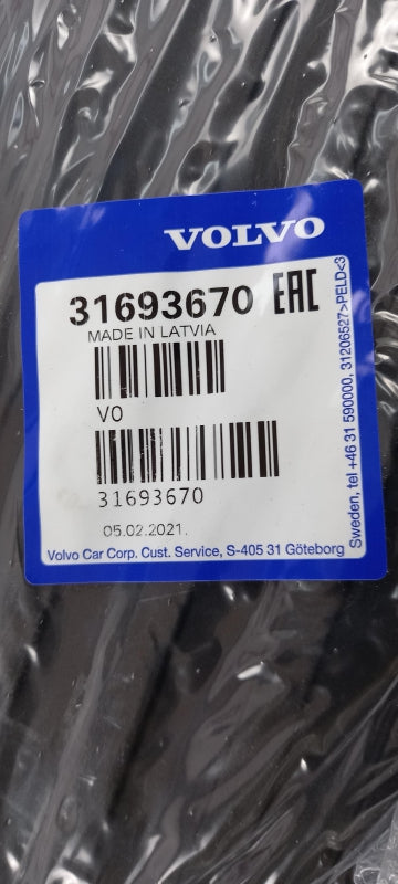 Original VOLVO S90 MK2 Fußmattensatz 4 Stück Gummi 31693670