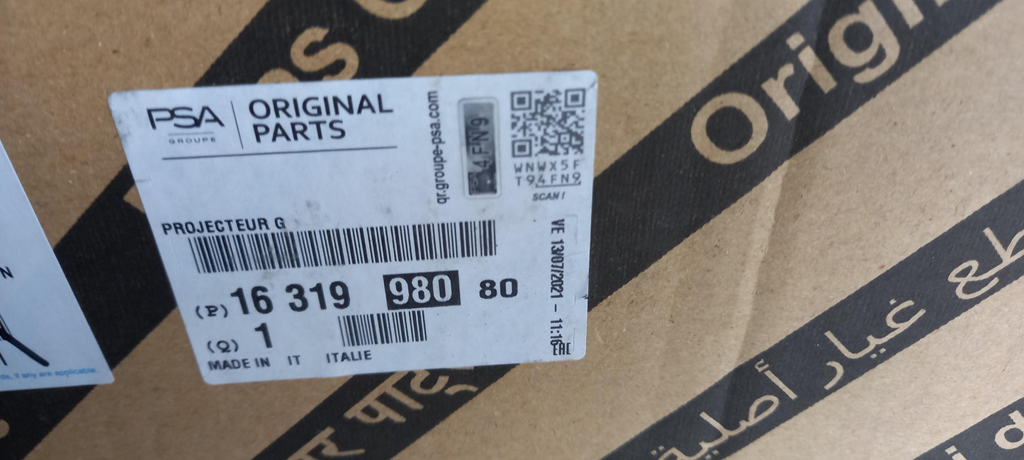 Original CITROEN Jumper III Scheinwerfer vorne Links 1631998080