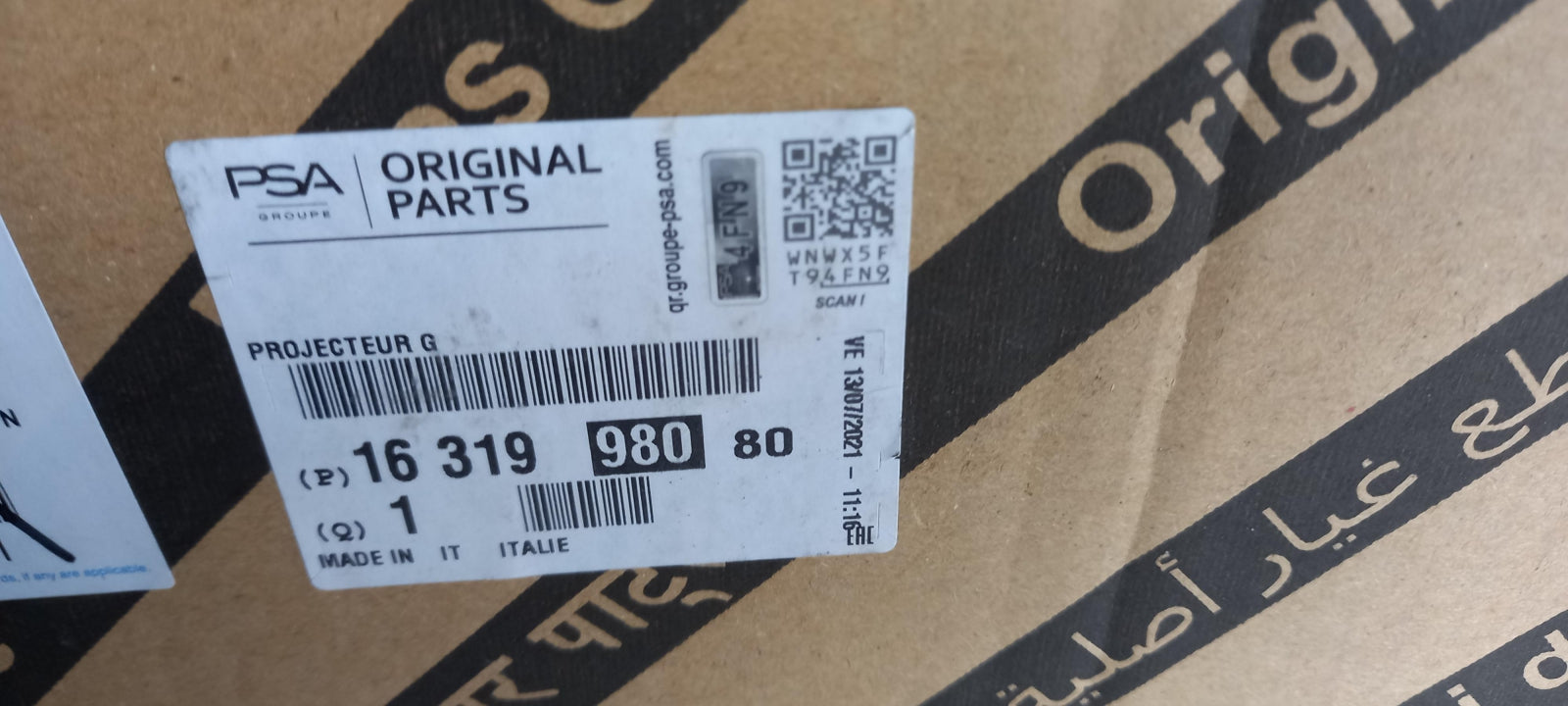 Original CITROEN Jumper III Scheinwerfer vorne Links 1631998080