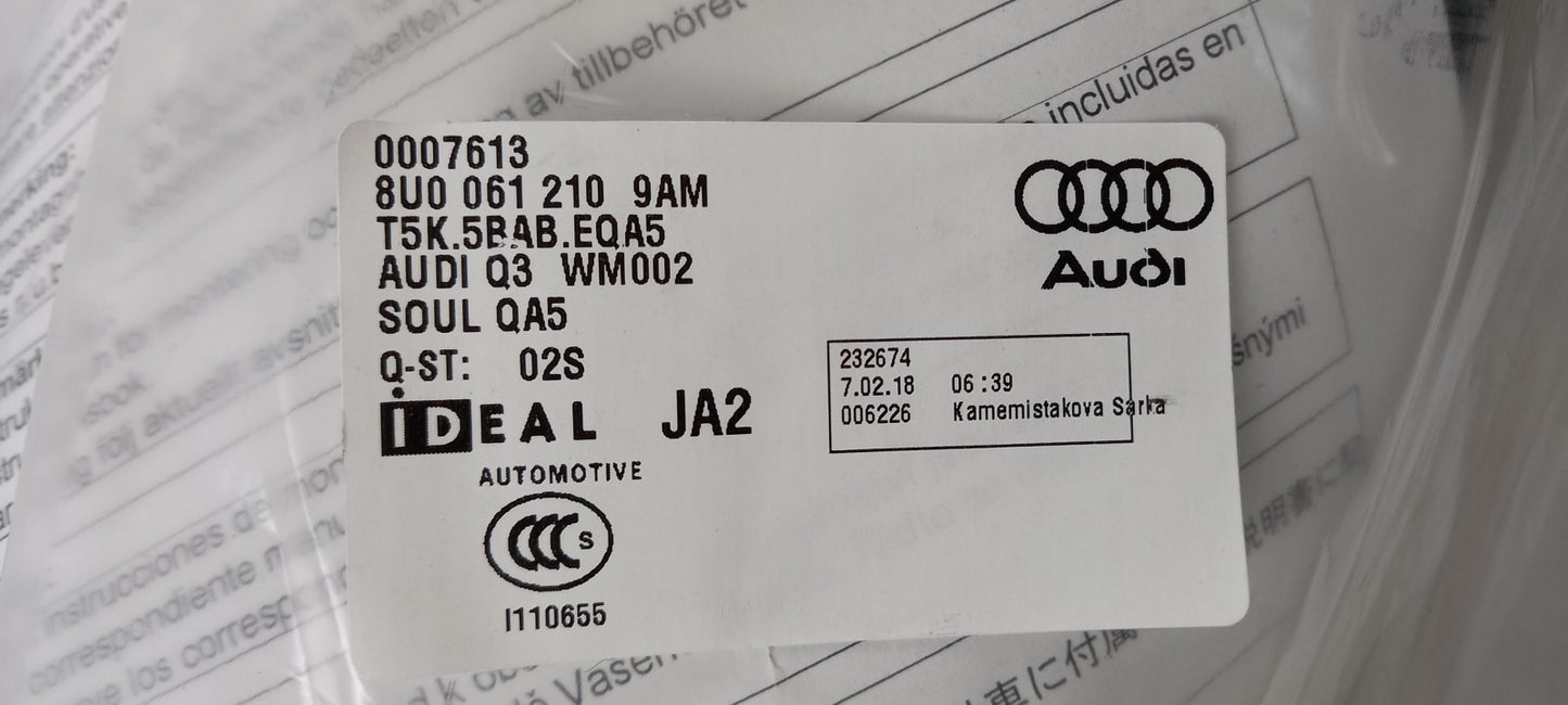Original AUDI Q3 8U Kofferraummatte 8U00612109AM