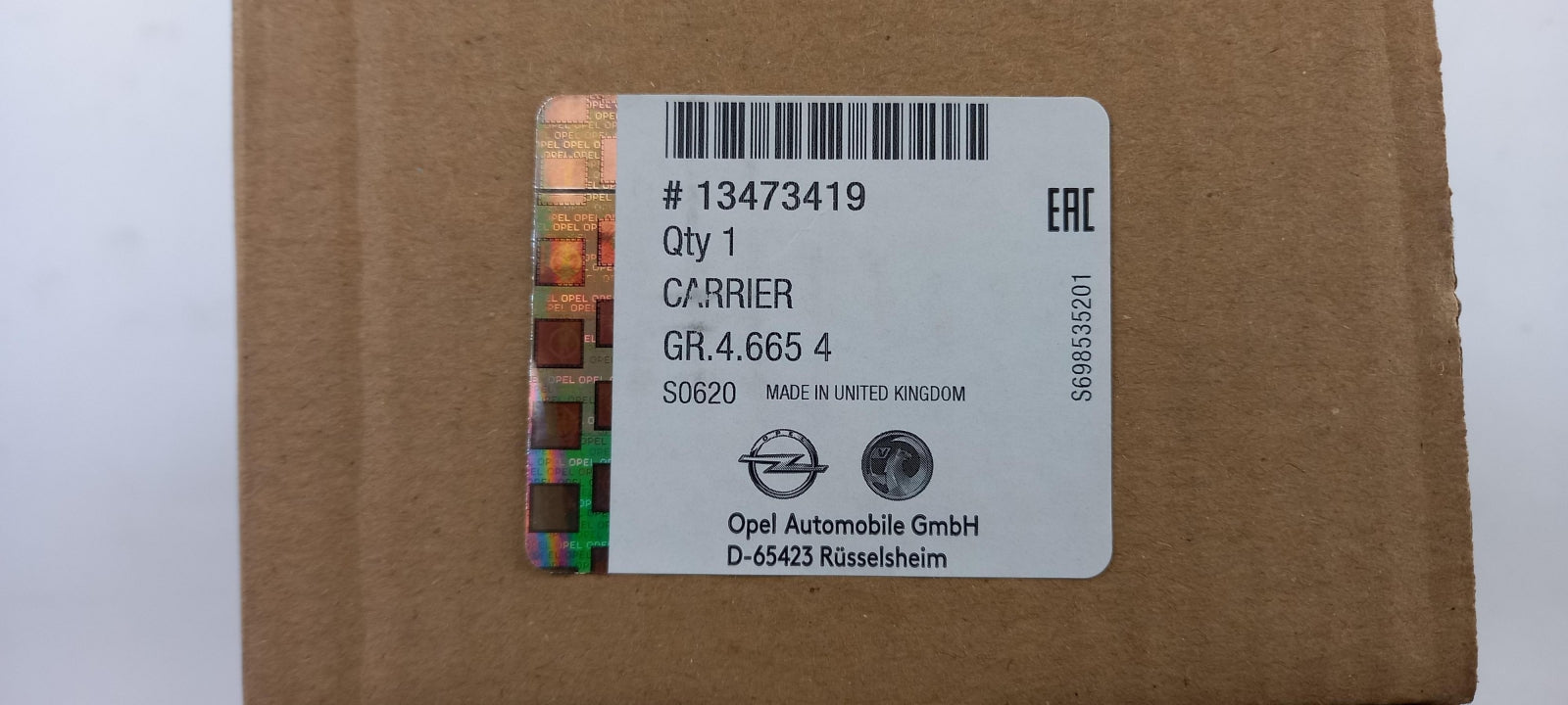 Original OE OPEL Bremssattel Träger 13473419