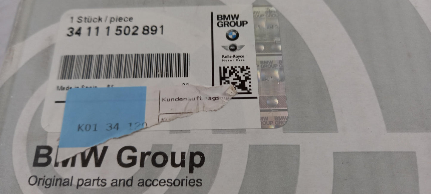 Original BMW MINI R50 R52 R53 Bremsscheibe (1 stück) 276X22mm vorne 34111502891