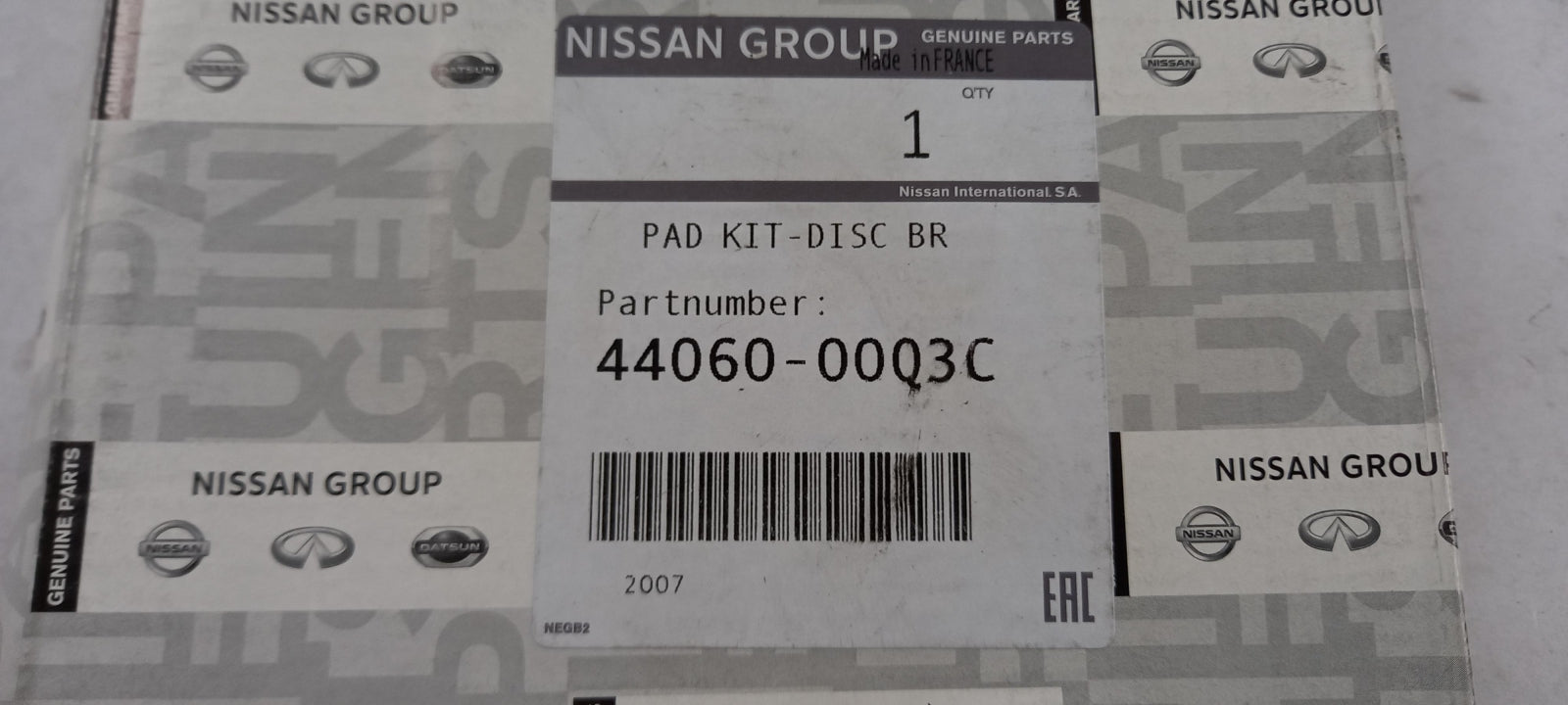 Original OE NISSAN Bremsbeläge 4406000Q3C