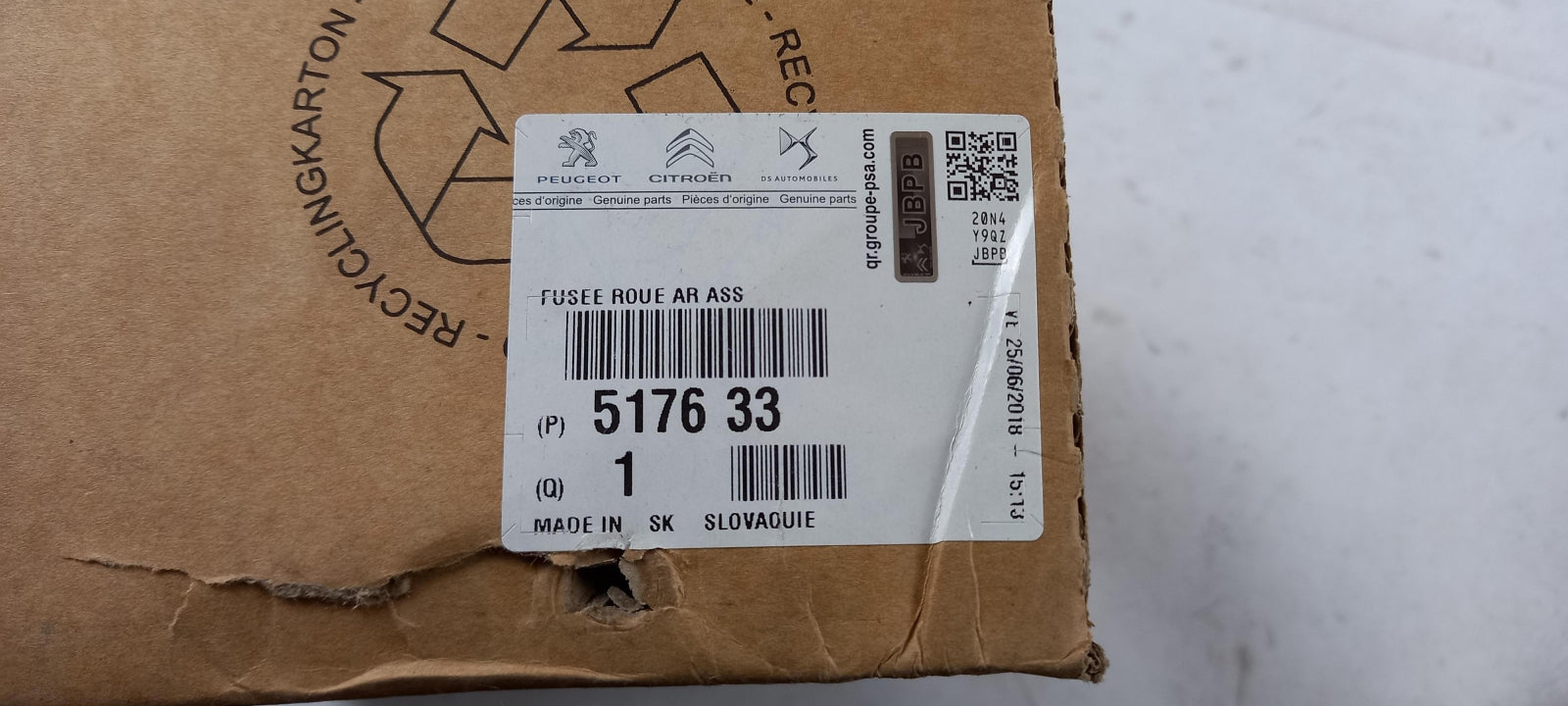 Original PEUGEOT 207 208 Citroen C3 DS3 2016> Lenkspindel Hinten 517633