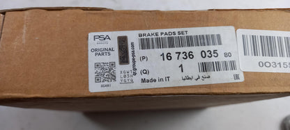 Original OE Peugeot Bremsbeläge 1673603580