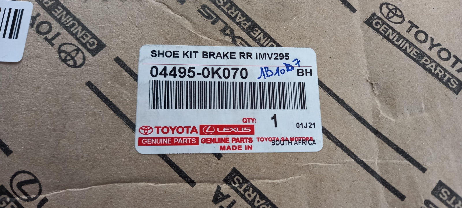 Original OE TOYOTA Bremsbackensatz 044950K070