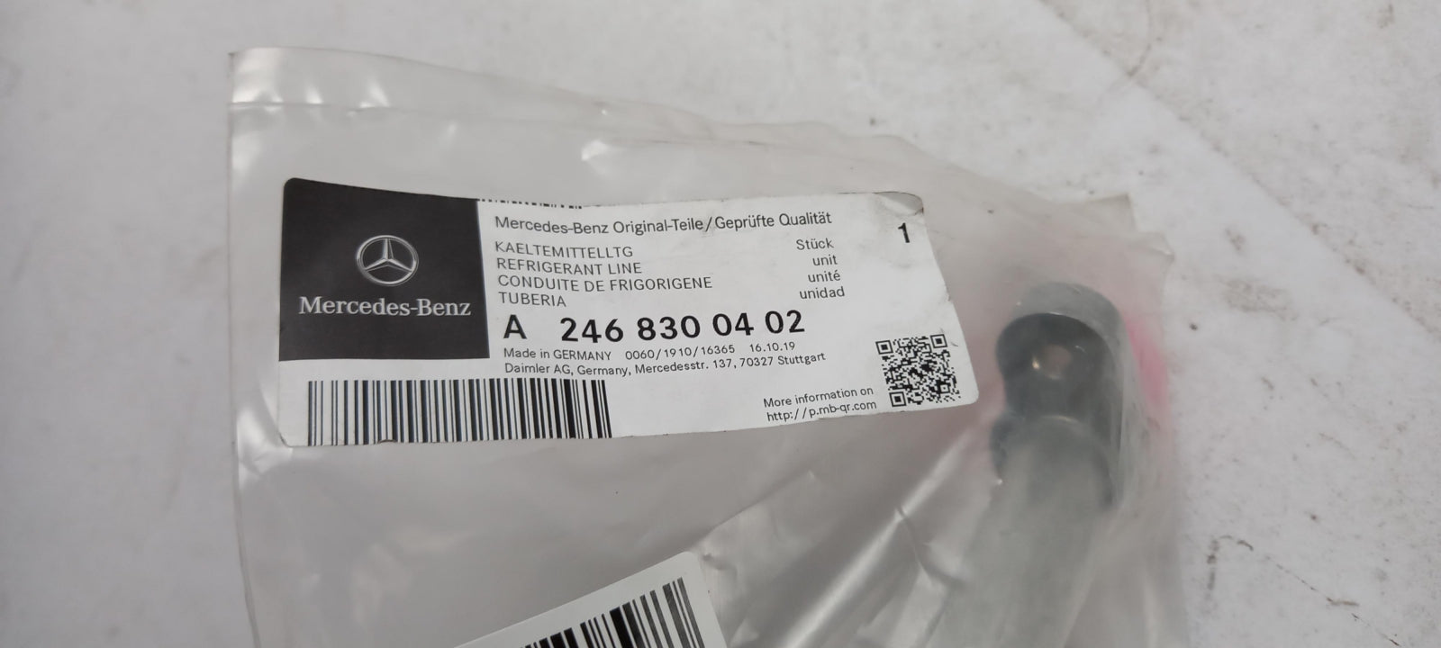 Original OE MERCEDES-BENZ Klimaanlage Druckleitung A2468300402