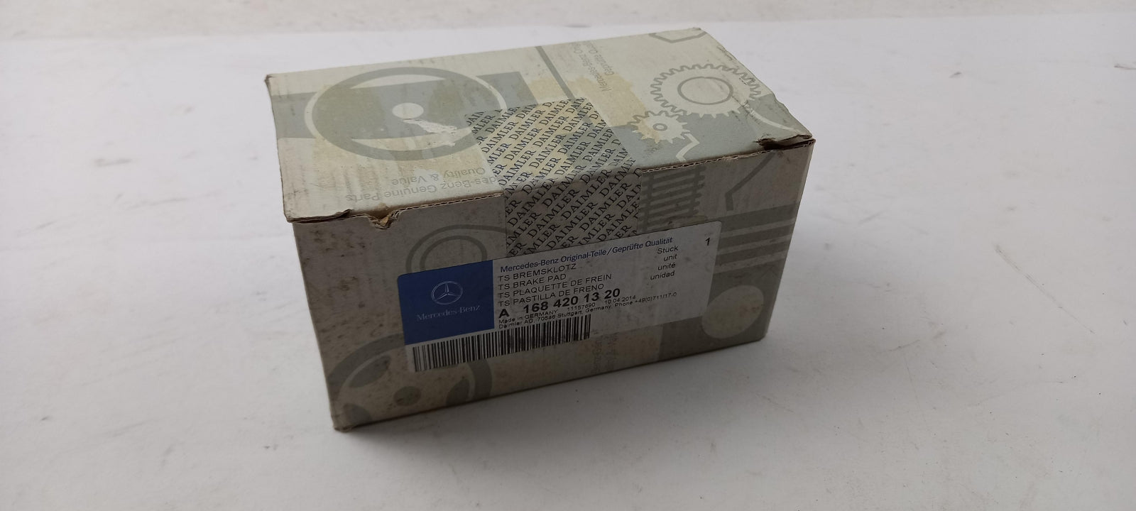 Original MERCEDES-BENZ W168 Bremsbeläge vorne A1684201320