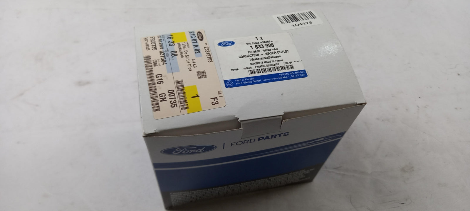 Original FORD Fiesta 1.4 TDCI Thermostatgehäuse 1633908