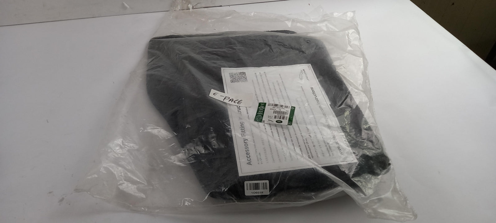 Original JAGUAR E-Pace 2017> Fußmattensatz 4-teilig Textil ebony J9C2233PVJ