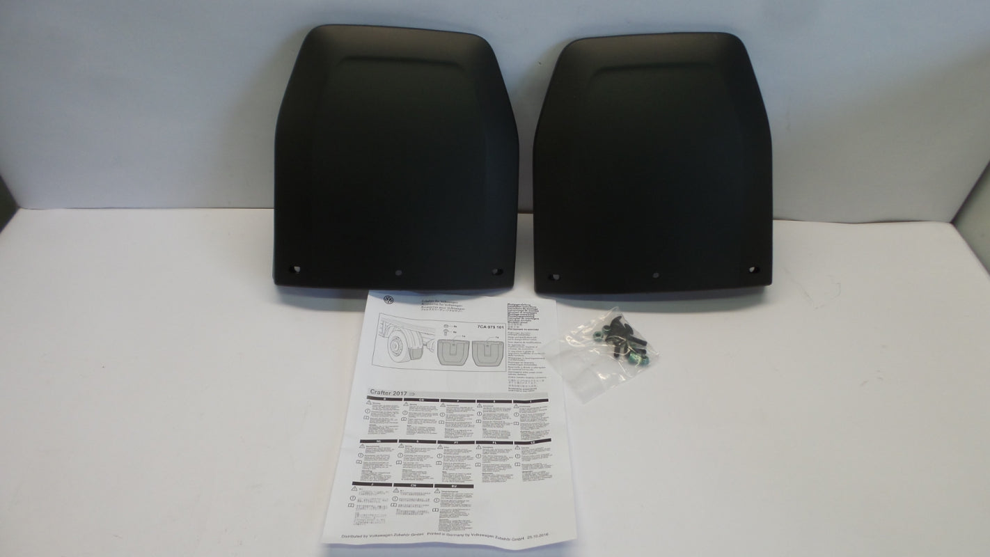 Original VW Crafter Schmutzfängersatz hinten links+rechts genarbt 7CA075101