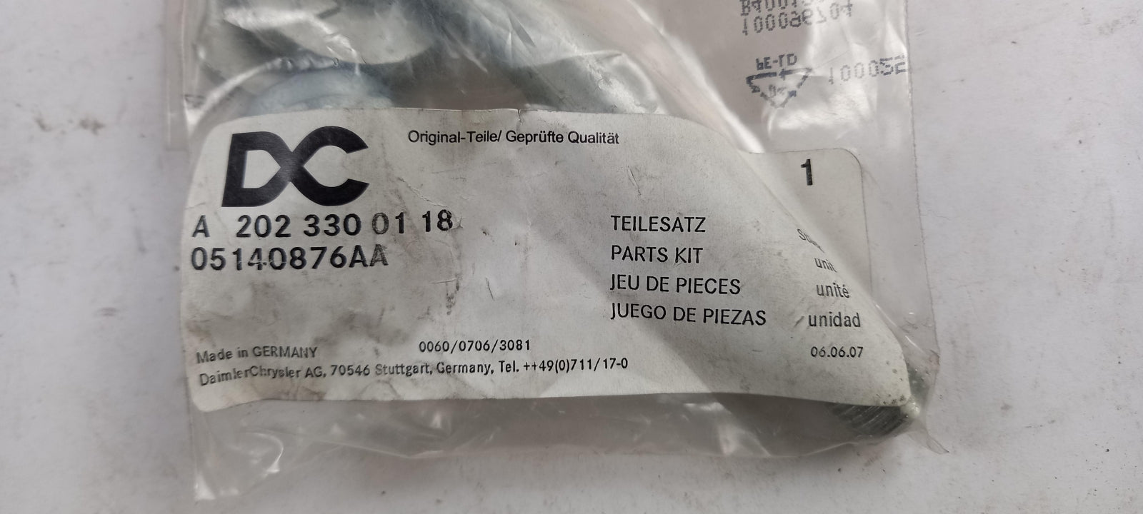 Original MERCEDES-BENZ W202 C208 R170 Querlenker Reparatursatz vorne A2023300118