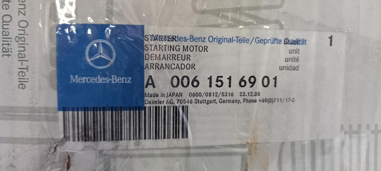Original OE MERCEDES-BENZ Anlasser A0061516901
