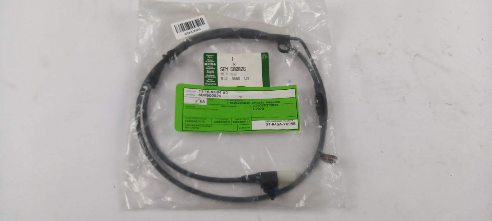 Original RANGE ROVER Sport 2005-2009 Bremsbelagverschleiß Warnkontakt SEM500026