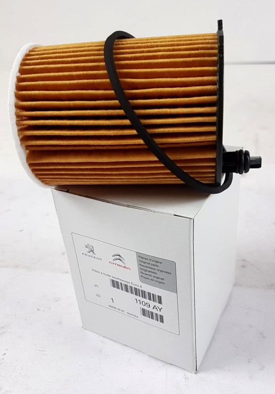 Original PEUGEOT CITROEN Motorölfilter mit Dichtring 1.4 1.6 HDi 1109AY
