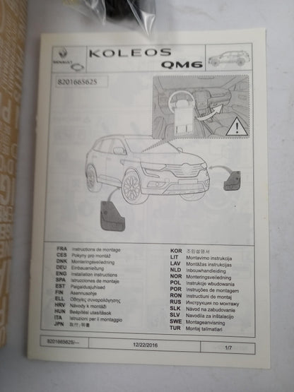 Original OE RENAULT Schmutzfänger 8201665625