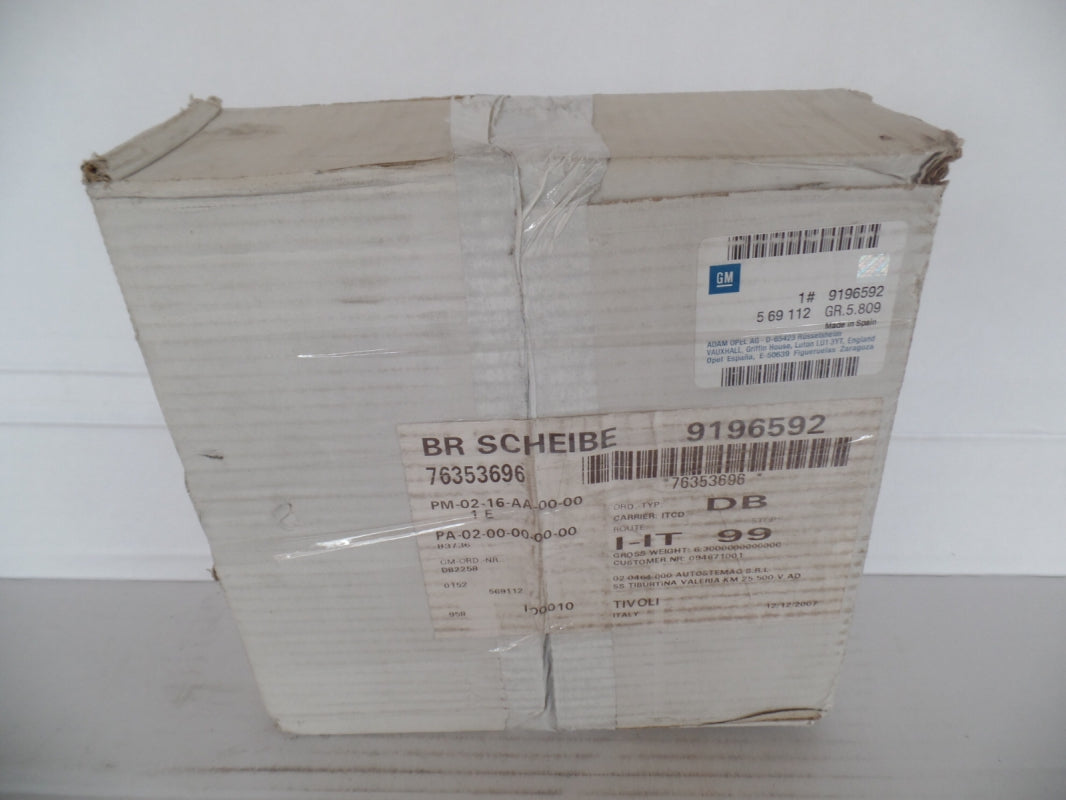 Original OPEL Corsa-C Tigra-B Bremsscheibensatz (2 stück) hinten 9196592