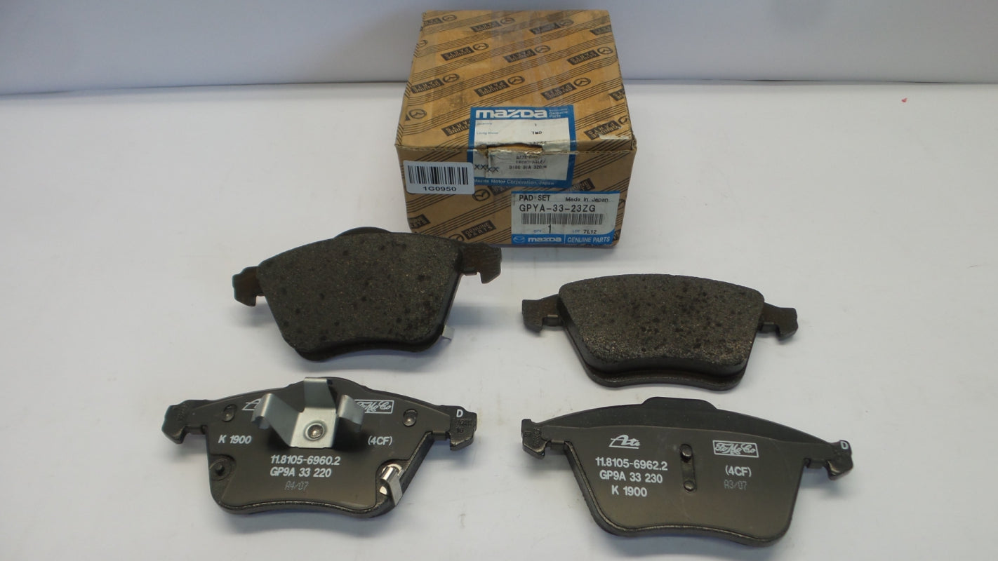 Original MAZDA 6 ('05-'07) Bremsbeläge Bremsklötze vorne GPYA3323ZG