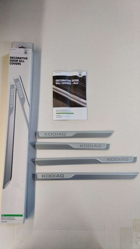 Original SKODA Kodiaq Einstiegsleisten Satz 4-stück Aluminium silber 565071303B
