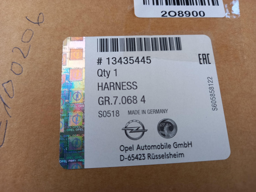 Original OPEL Astra-K E-Satz Elektrosatz Anhängerkupplung 13-polig 13435445
