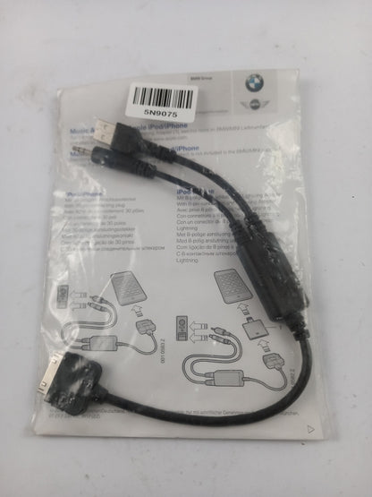 Original BMW MINI ROLLS ROYCE Music Adapterkabel Apple iPod iPhone 61122338491