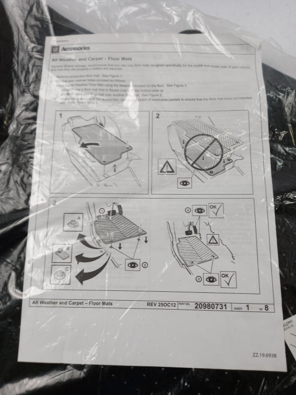 Original OPEL Karl Fußmattensatz 4-teilig anthrazit textil 39090614