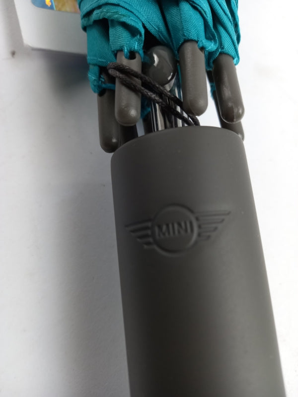 Original BMW MINI Regenschirm Walking Stick aqua-blau Polyester 99cm 80232445723