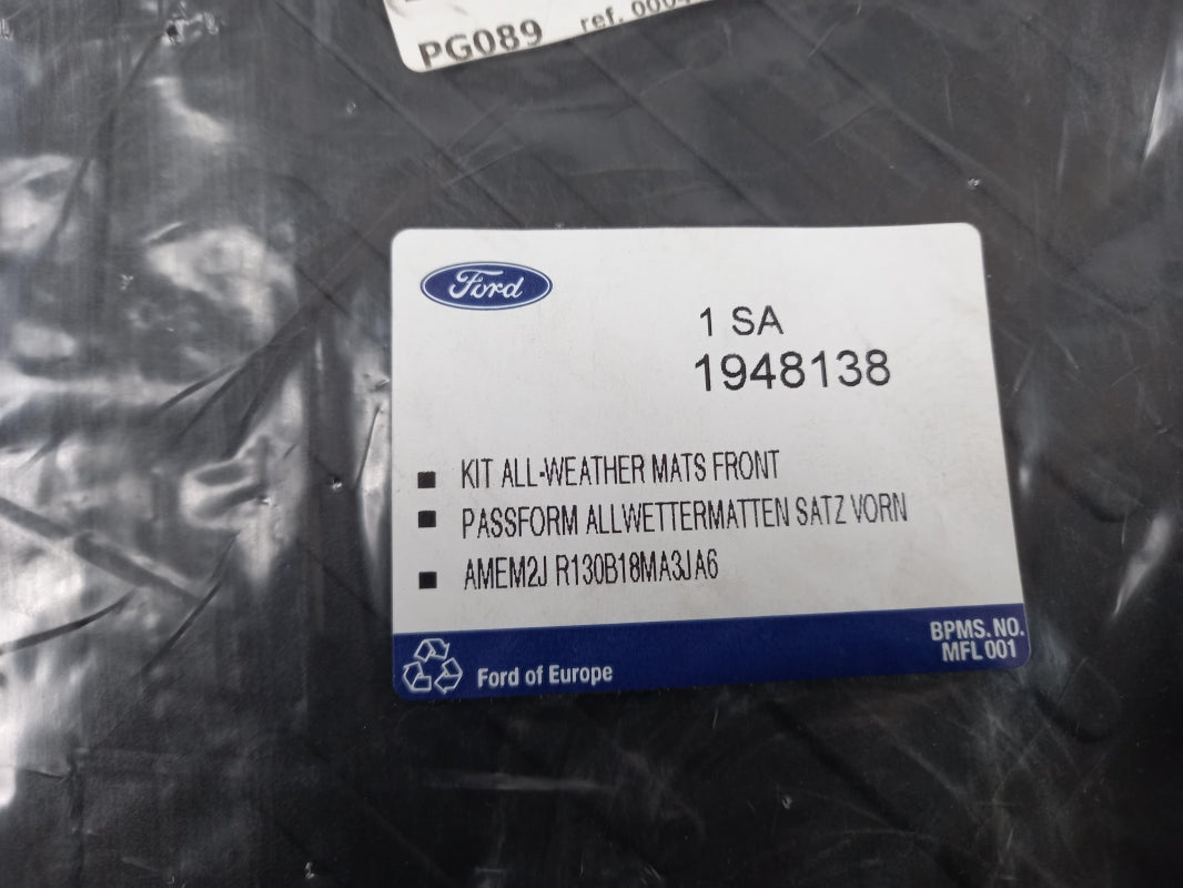 Original FORD Galaxy 2015-2023 Fußmattensatz Gummi schwarz vorne 1948138