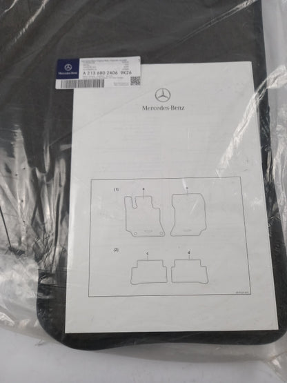 Original MERCEDES-BENZ E-klass W213 Fußmattensatz schwarz hinten A21368024069K26