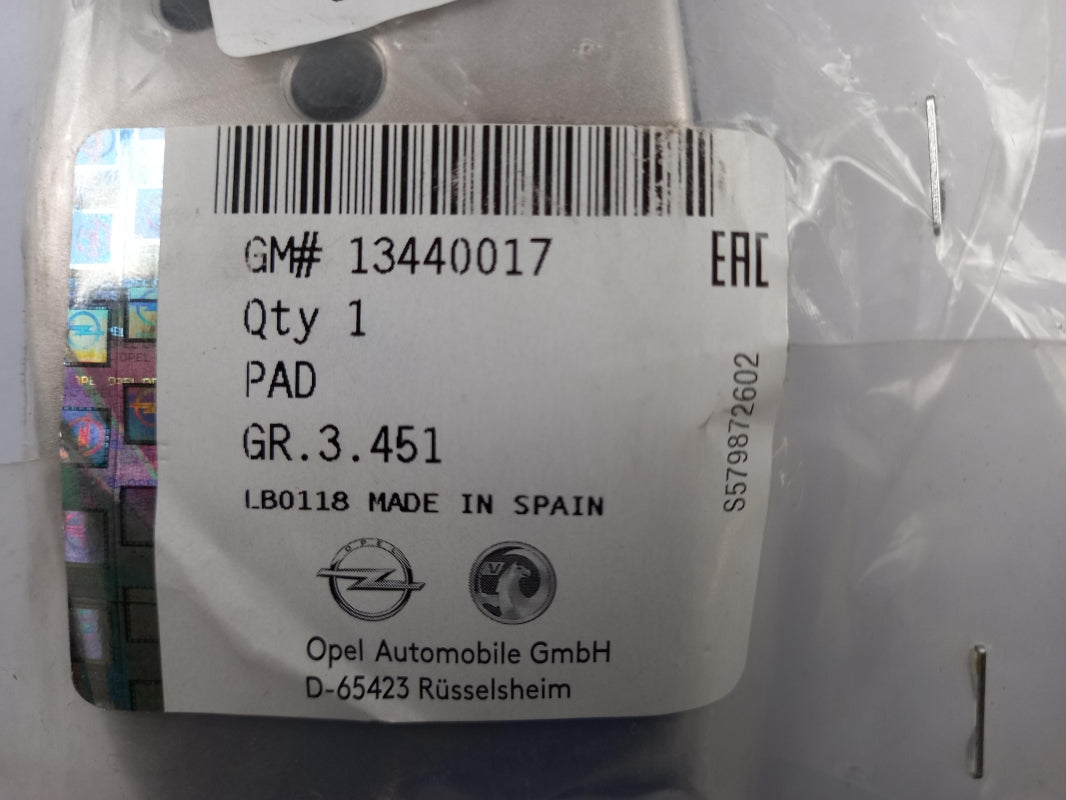 Original OPEL Adam Corsa-D Corsa-E Gaspedal Überzug 13440017