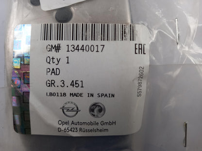 Original OPEL Adam Corsa-D Corsa-E Gaspedal Überzug 13440017