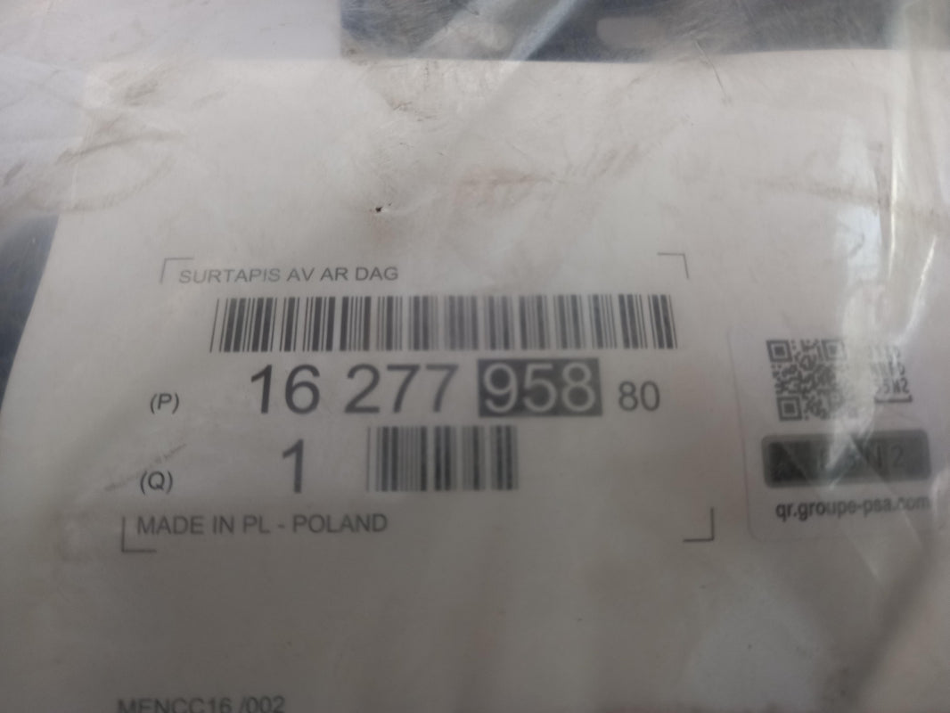 Original CITROEN Berlingo K9 2018> Fußmattensatz 4-teilig Gummi 1627795880