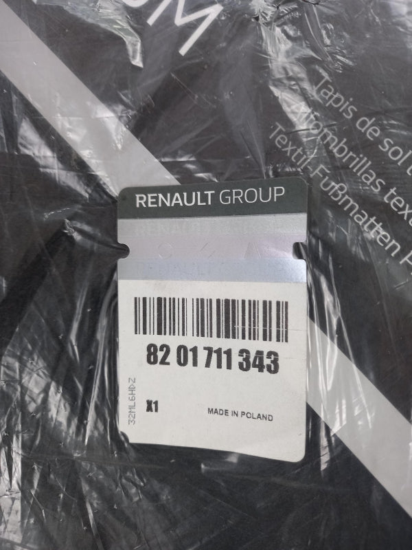 Original RENAULT Captur II Premium Fußmattensatz anthrazit 4-teilig 8201711343