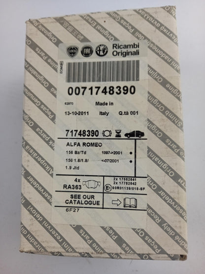 Original OE FIAT Bremsbeläge 71748390