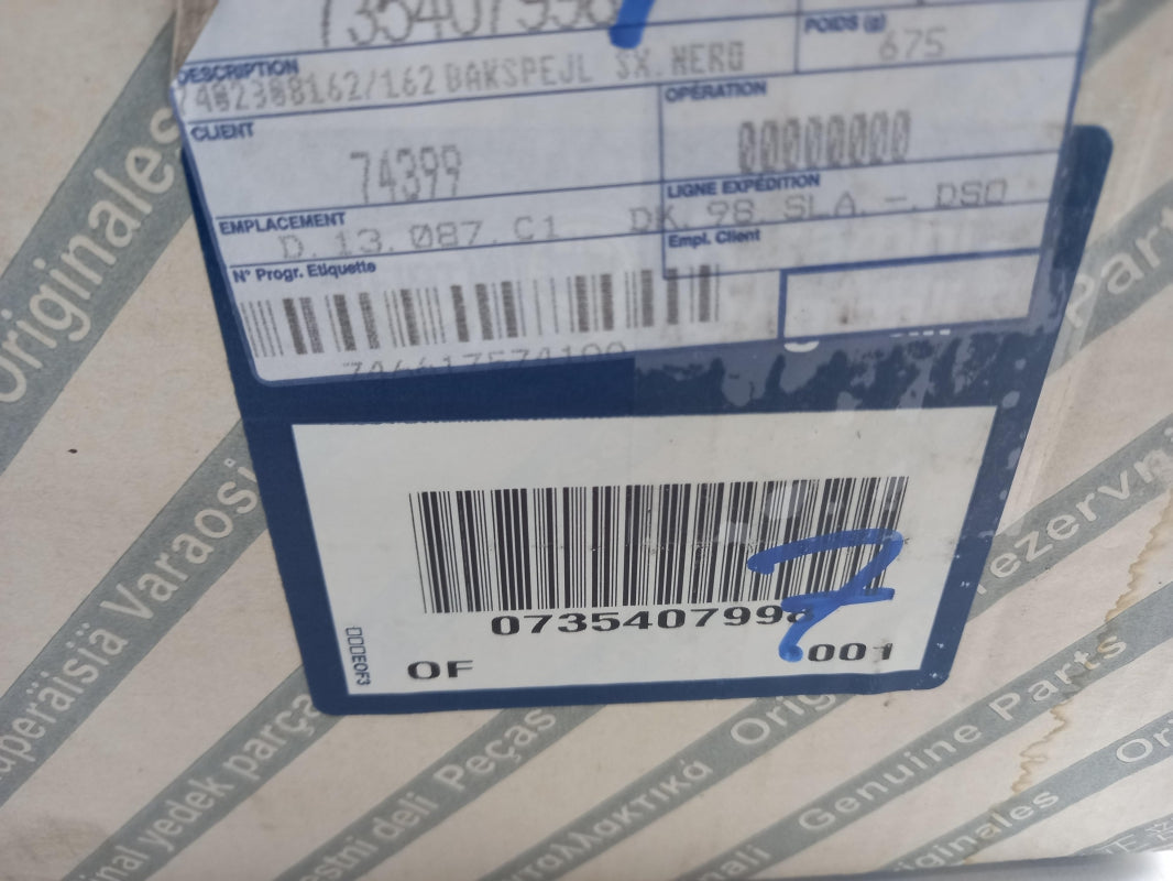 Original OE FIAT Außenspiegel 735407998